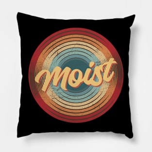 moist vintage circle Pillow