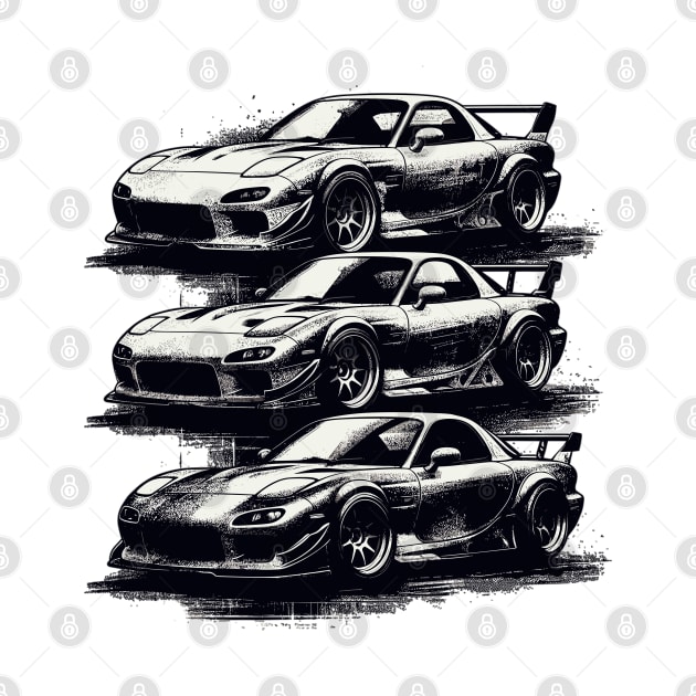 Mazda RX7 by Vehicles-Art