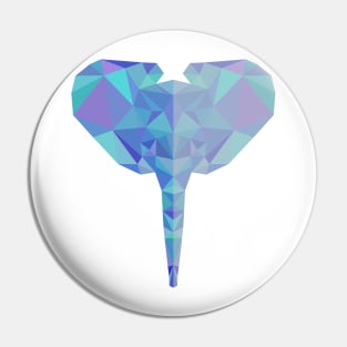 Low Poly Baby Elephant Pin