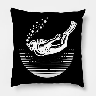 Scuba Diving Diver Pillow