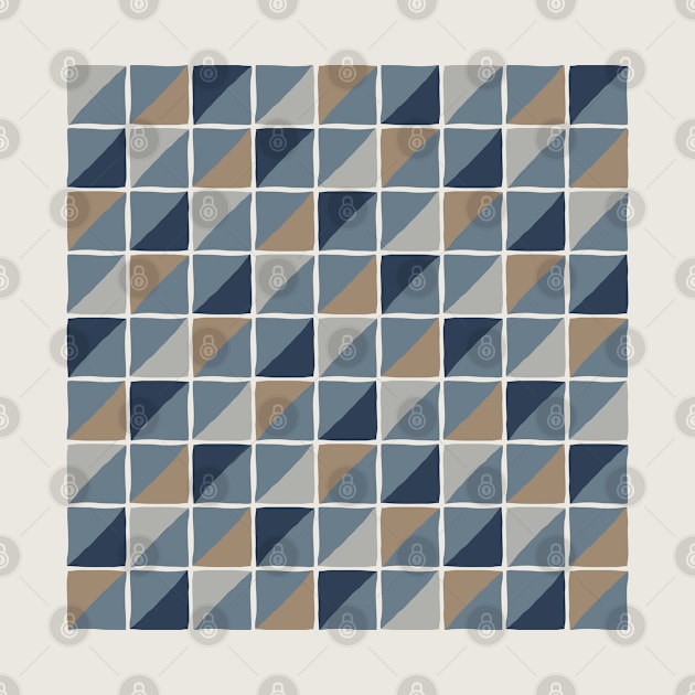 Geometric pattern in natural shades by lents