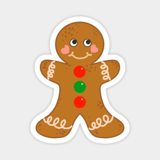 Holiday Gingerbread Man Christmas Cookie Baking Love Magnet