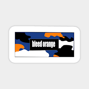 bleed orange army pattern Magnet