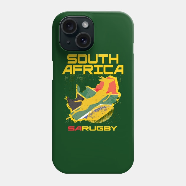 South Africa Rugby Memorabilia Phone Case by CGD