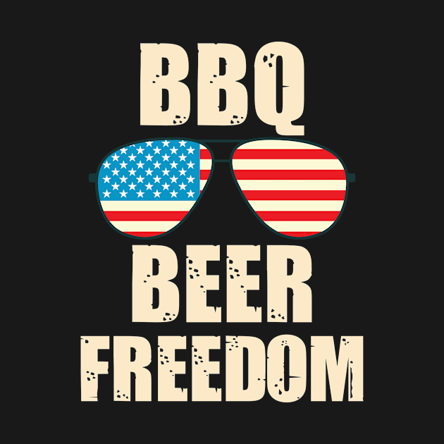 Bbq beer Freedom 4th of a July by Outfity