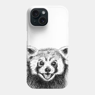 Red Panda Print Phone Case