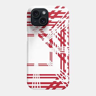 Abstract red lines background Phone Case