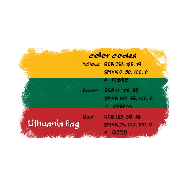 lithuania flag by hveyart