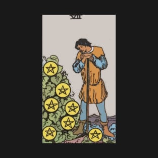 Tarot Card = Seven of Pentacles T-Shirt