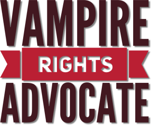 Vampire Rights Advocate (blood red) Magnet