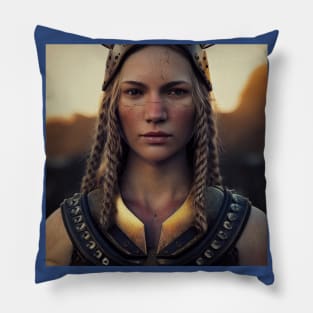 Viking Shield Maiden Pillow