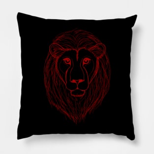 Lion (Red) Pillow