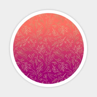 Floral Living Coral Summer Sky Magnet