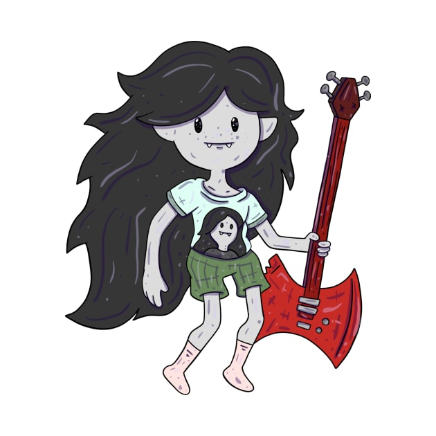 Marceline wearing a Marceline Shirt by surfinggiraffecomics