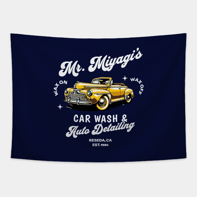 Mr. Miyagi's Car Wash & Auto Detailing - Reseda, CA Est. 1984 Tapestry by BodinStreet