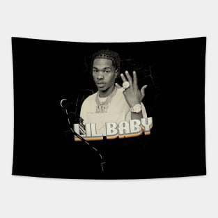 Lil Baby Tour - Vinyl Style 90's Tapestry