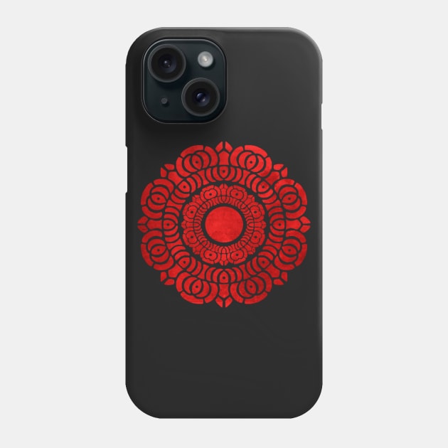 Red Lotus Symbol Phone Case by Rebellion10