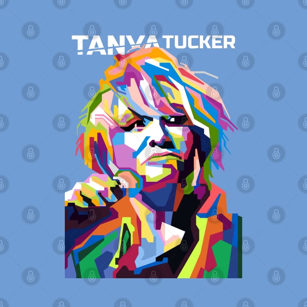 Tanya Tucker in WPAP Popart Illustrations by smd90