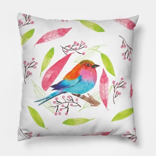 Cute colorful bird Pillow