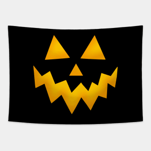 Halloween Glowing Pumpkin Face Jack o Lantern Tapestry