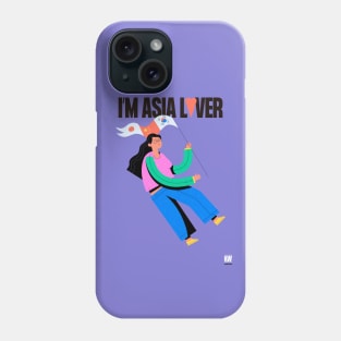 I'm asia lover / darkestkiwi Phone Case