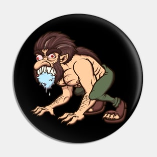 Drooling Werewolf Pin