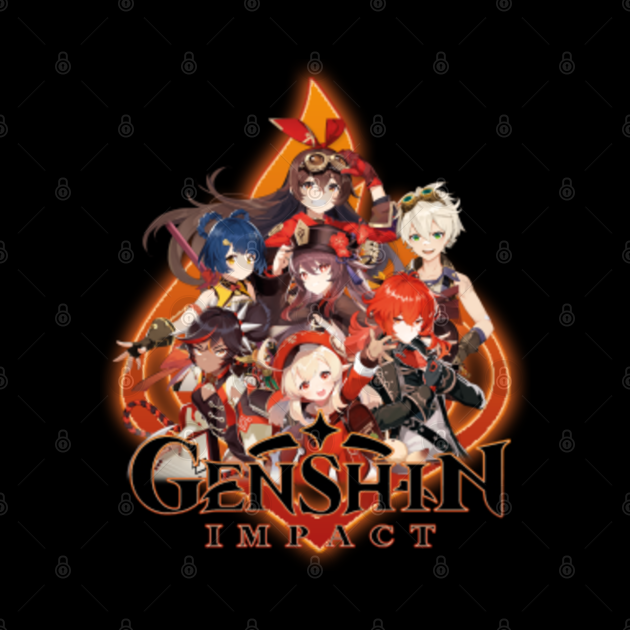 Genshin Impact Pyro Characters Genshin Impact Phone Case TeePublic