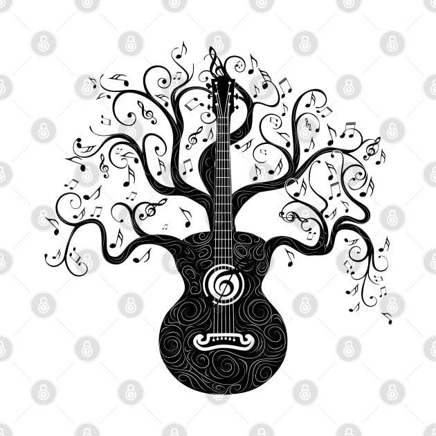 Overgrown guitar tree by AnnArtshock