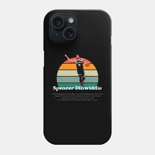 Spencer Dinwiddie Vintage V1 Phone Case by Gojes Art