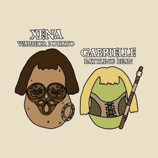 Xena Warrior Potato & Gabrielle Battling Bean T-Shirt