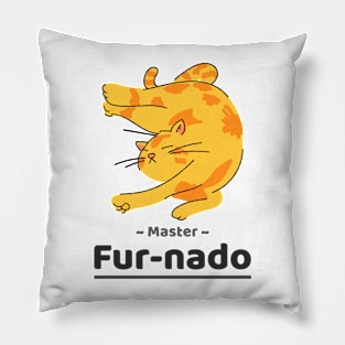 Fur-nado Master: cat Lover Pillow