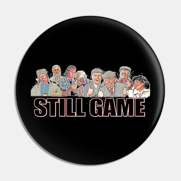 Still Game  Cartoon Line-Up Pin by LittleBoxOfLyrics