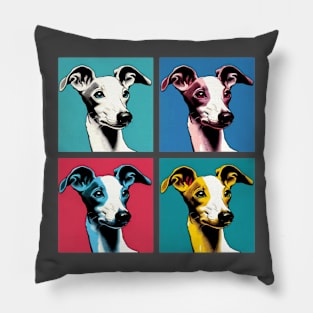 Pop Retro Italian Greyhound Art - Cute Puppy Pillow