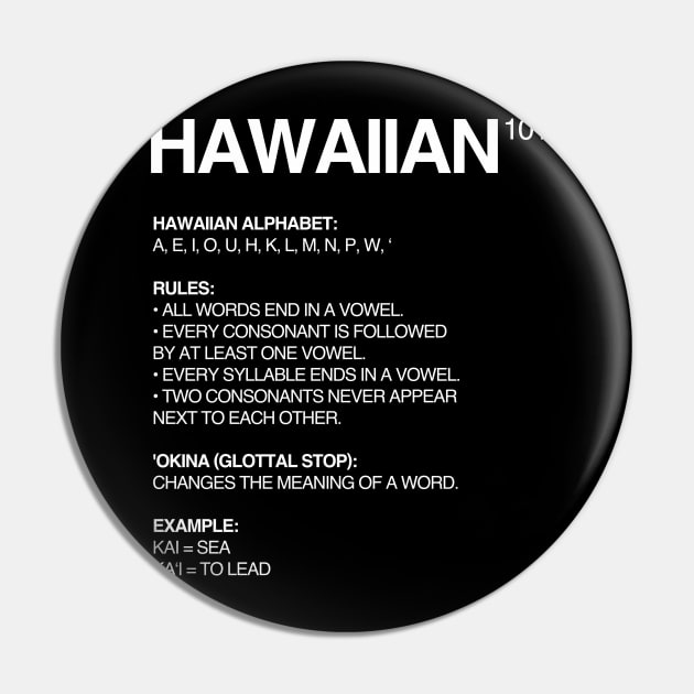 Hawaiian Language 101 Pin by isstgeschichte