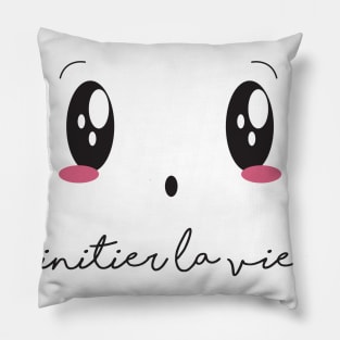 "Croquer la vie" collection | initier la vie Pillow