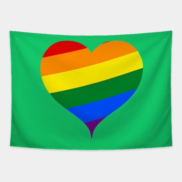 Gay Hearts Tapestry by PatrioTEEism