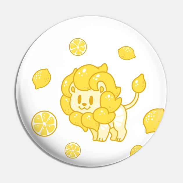 Lemon Lion Pin by ziodynes098