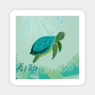 Ocean Sea Turtle Magnet