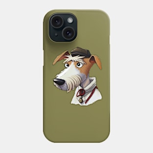 Jack Russell terrier at Hat Phone Case