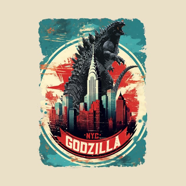 Godzilla NYC by DavidLoblaw