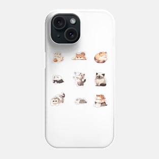 Cute Cats Sticker Pack Phone Case