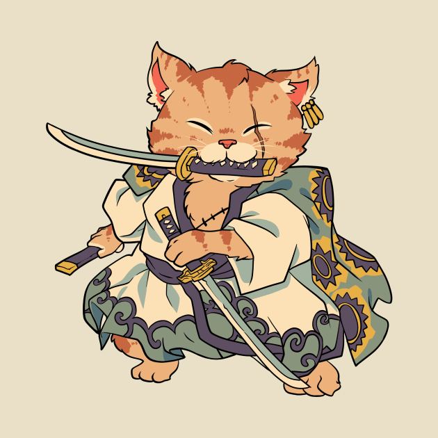 Neko pirate samurai by Rexgraphic