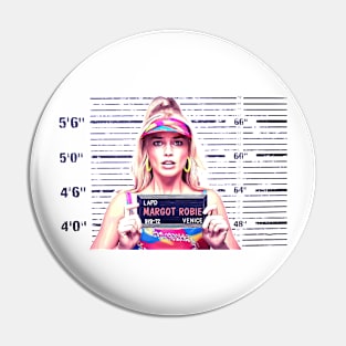 movie 2023 Margot Robbie mugshot graphic illustration design by ironpalette Pin