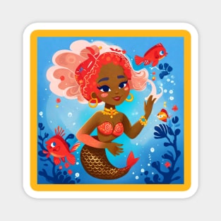 mermaid girl Magnet