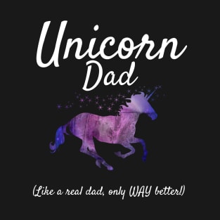 Cute Unicorn Dad T-shirt Unicorn Gift Tee T-Shirt