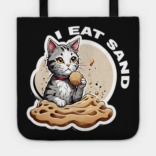 I eat sand cat love Tote