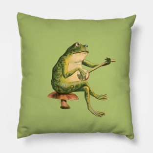 Cottagecore, Goblincore, and Fairycore Frogs, Toads, and Mushrooms Pillow