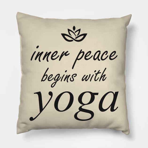 Inner Peace Pillow by Iskapa