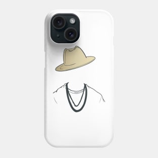 Invisible Man Face with Hat Phone Case