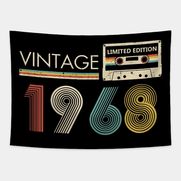 Vintage 1968 Limited Edition Cassette 55th Birthday Tapestry by Kontjo